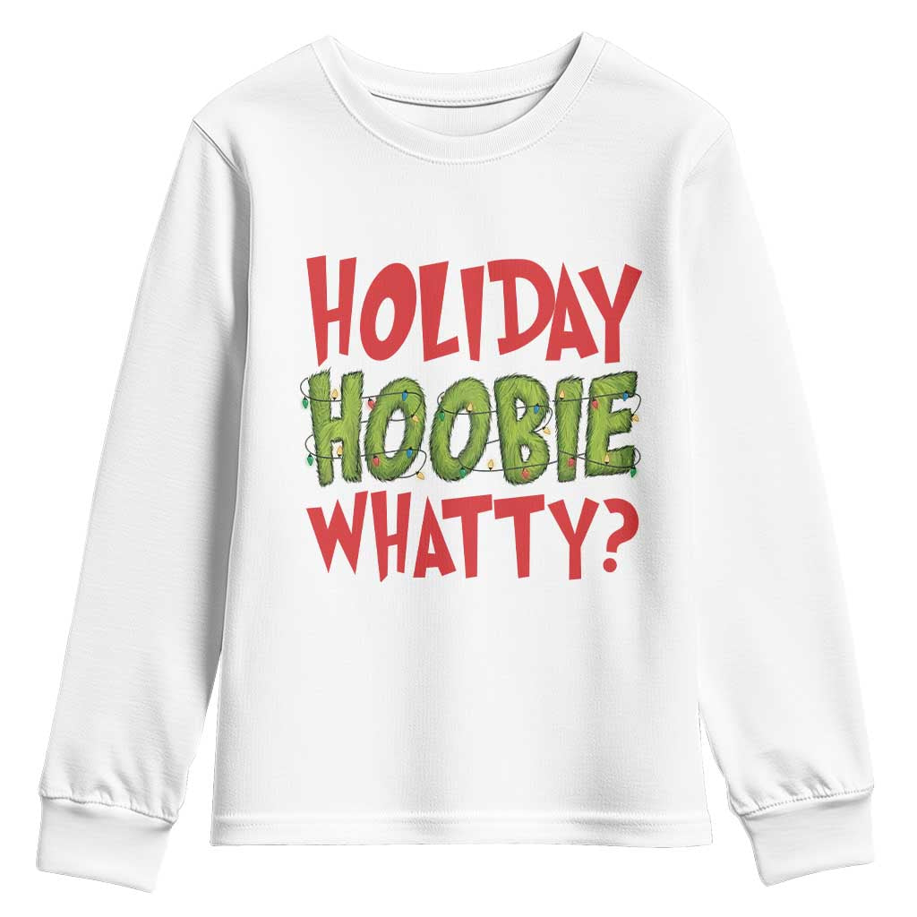 Holiday Hoobie Whatty Youth Sweatshirt Funny Christmas Movie Holiday - Wonder Print Shop