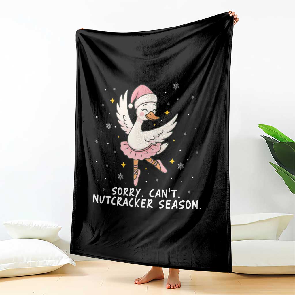 Nutcracker Goose Ballet Christmas Throw Blanket - Wonder Print Shop