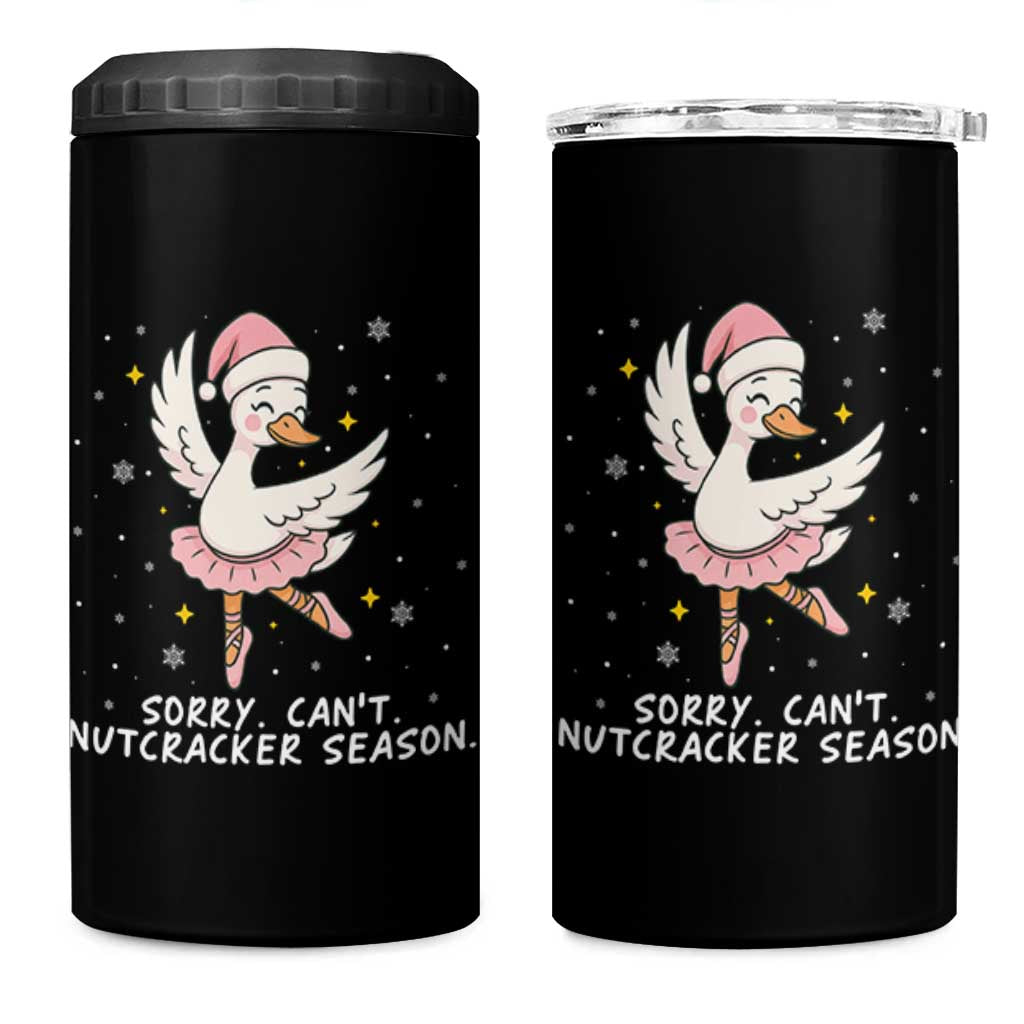 Nutcracker Goose Ballet Christmas 4 in 1 Can Cooler Tumbler - Wonder Print Shop