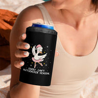 Nutcracker Goose Ballet Christmas 4 in 1 Can Cooler Tumbler - Wonder Print Shop