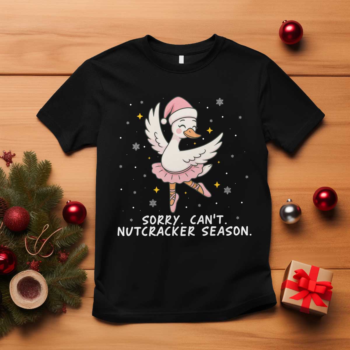 Nutcracker Goose Ballet Christmas T Shirt - Wonder Print Shop
