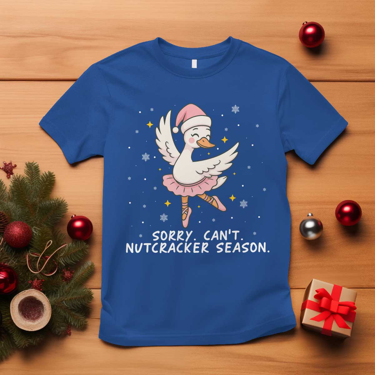 Nutcracker Goose Ballet Christmas T Shirt - Wonder Print Shop