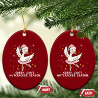 Nutcracker Goose Ballet Christmas Ceramic Ornament - Wonder Print Shop