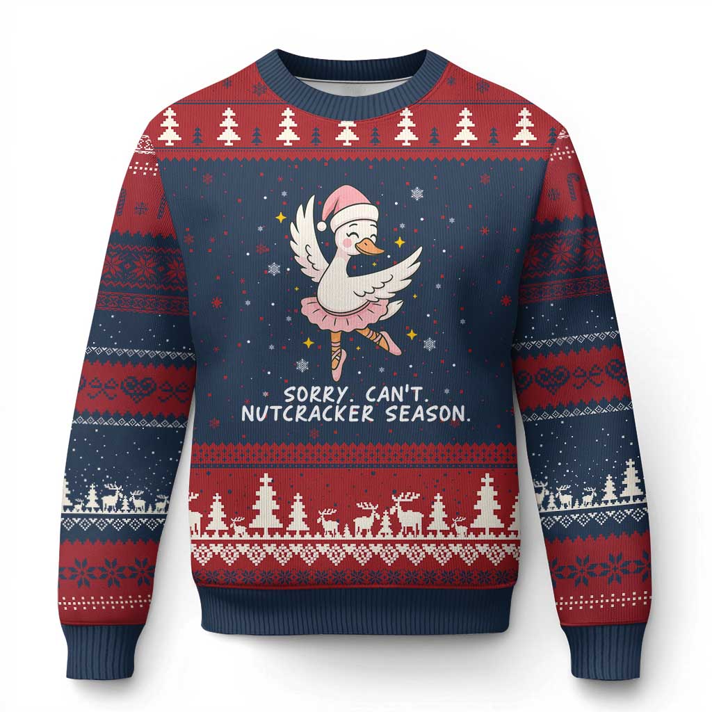 Nutcracker Goose Ballet Christmas Ugly Christmas Sweater - Wonder Print Shop
