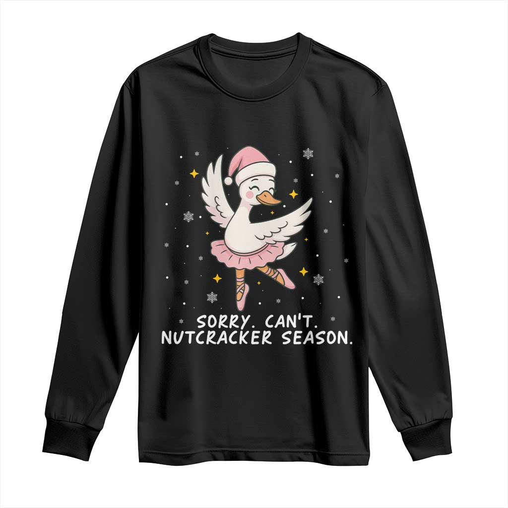 Nutcracker Goose Ballet Christmas Long Sleeve Shirt - Wonder Print Shop