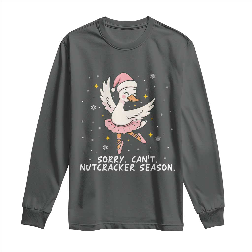 Nutcracker Goose Ballet Christmas Long Sleeve Shirt - Wonder Print Shop