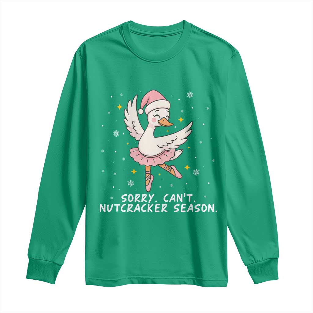 Nutcracker Goose Ballet Christmas Long Sleeve Shirt - Wonder Print Shop