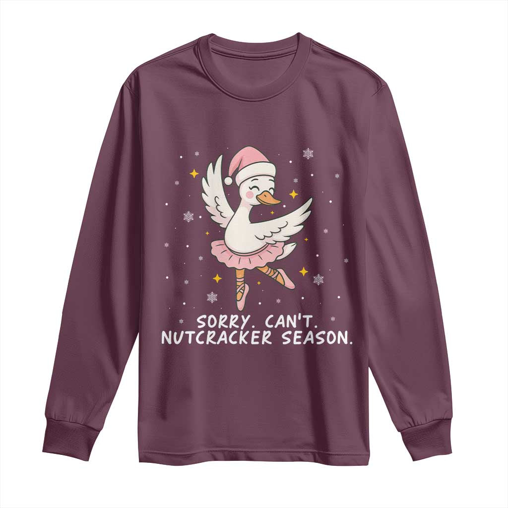 Nutcracker Goose Ballet Christmas Long Sleeve Shirt - Wonder Print Shop