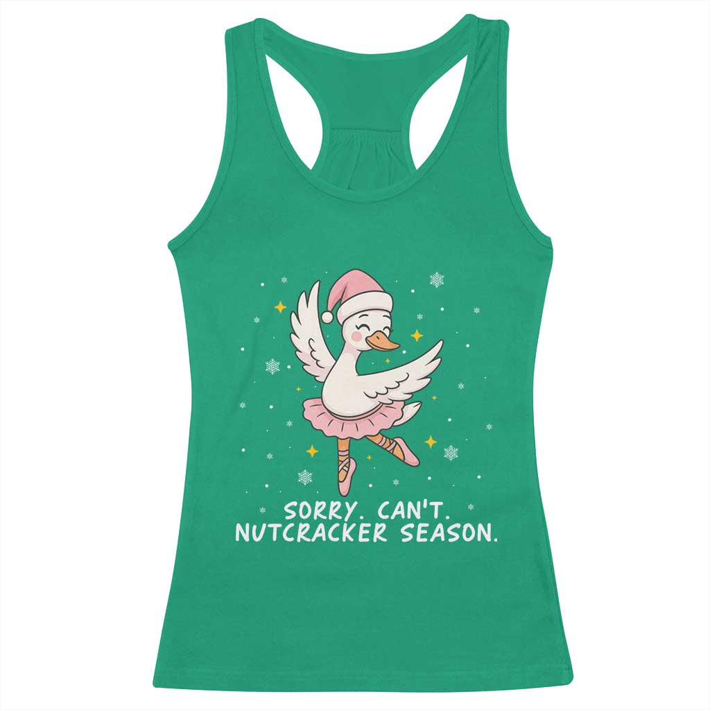 Nutcracker Goose Ballet Christmas Racerback Tank Top - Wonder Print Shop