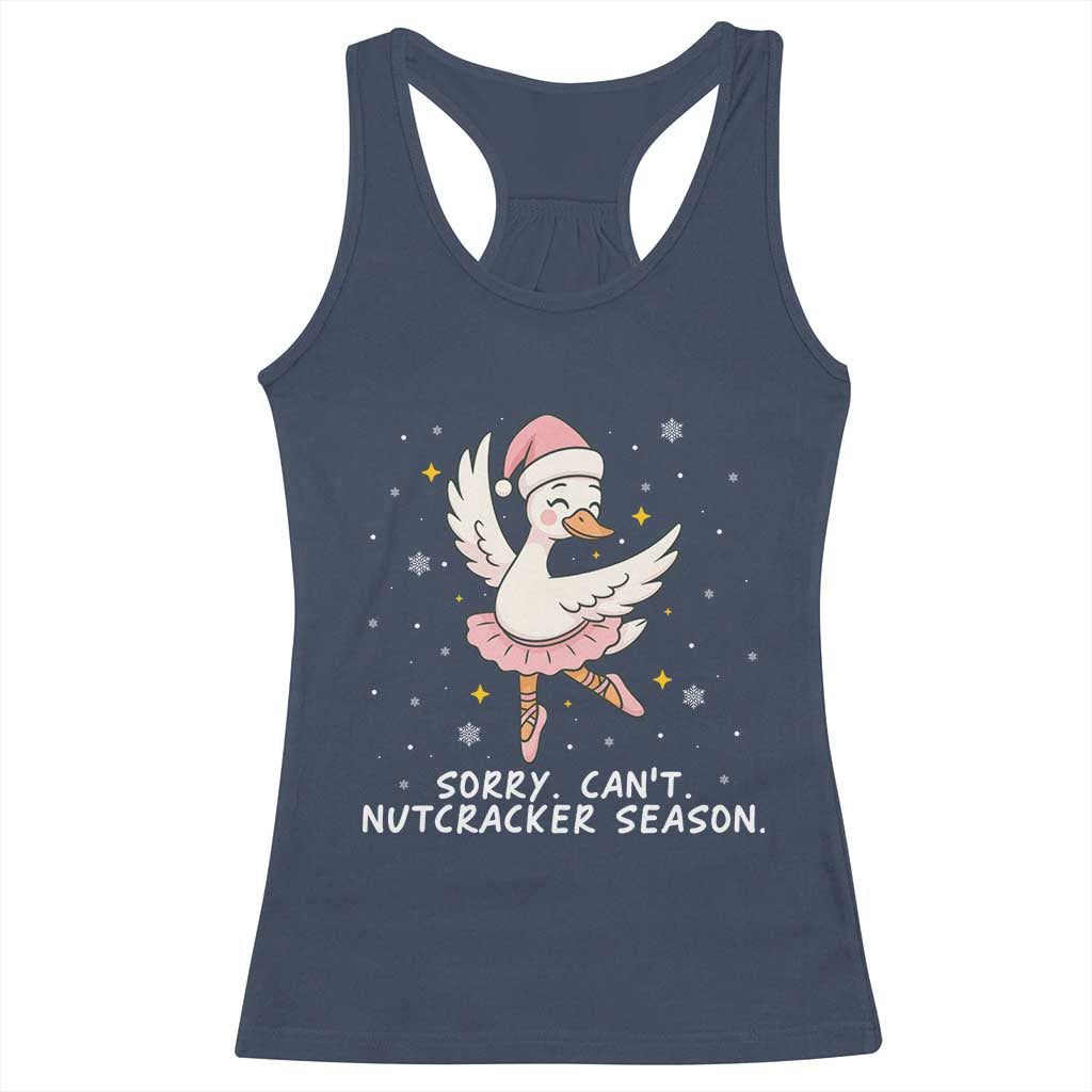 Nutcracker Goose Ballet Christmas Racerback Tank Top - Wonder Print Shop