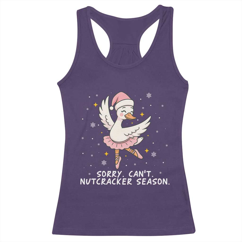 Nutcracker Goose Ballet Christmas Racerback Tank Top - Wonder Print Shop