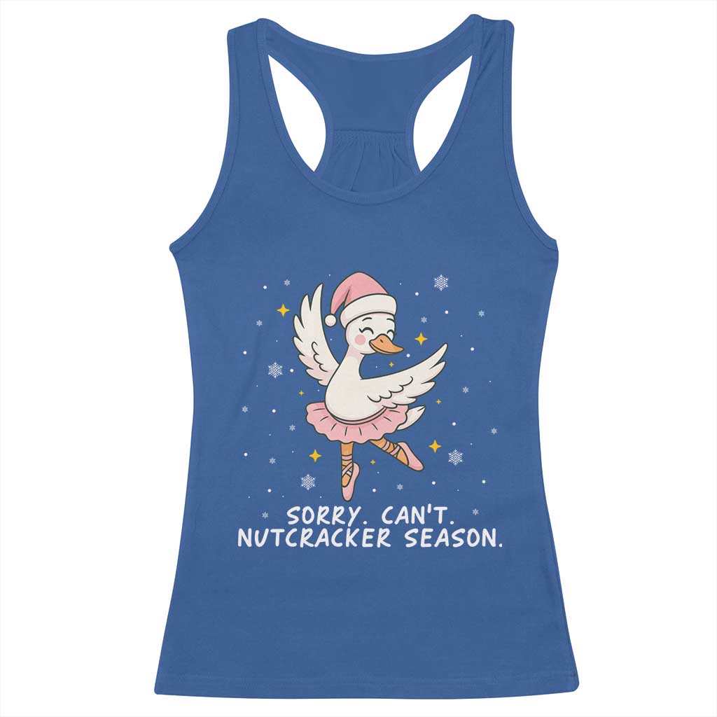 Nutcracker Goose Ballet Christmas Racerback Tank Top - Wonder Print Shop