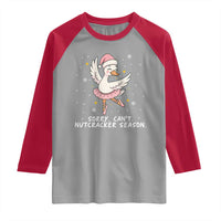 Nutcracker Goose Ballet Christmas Raglan Shirt - Wonder Print Shop