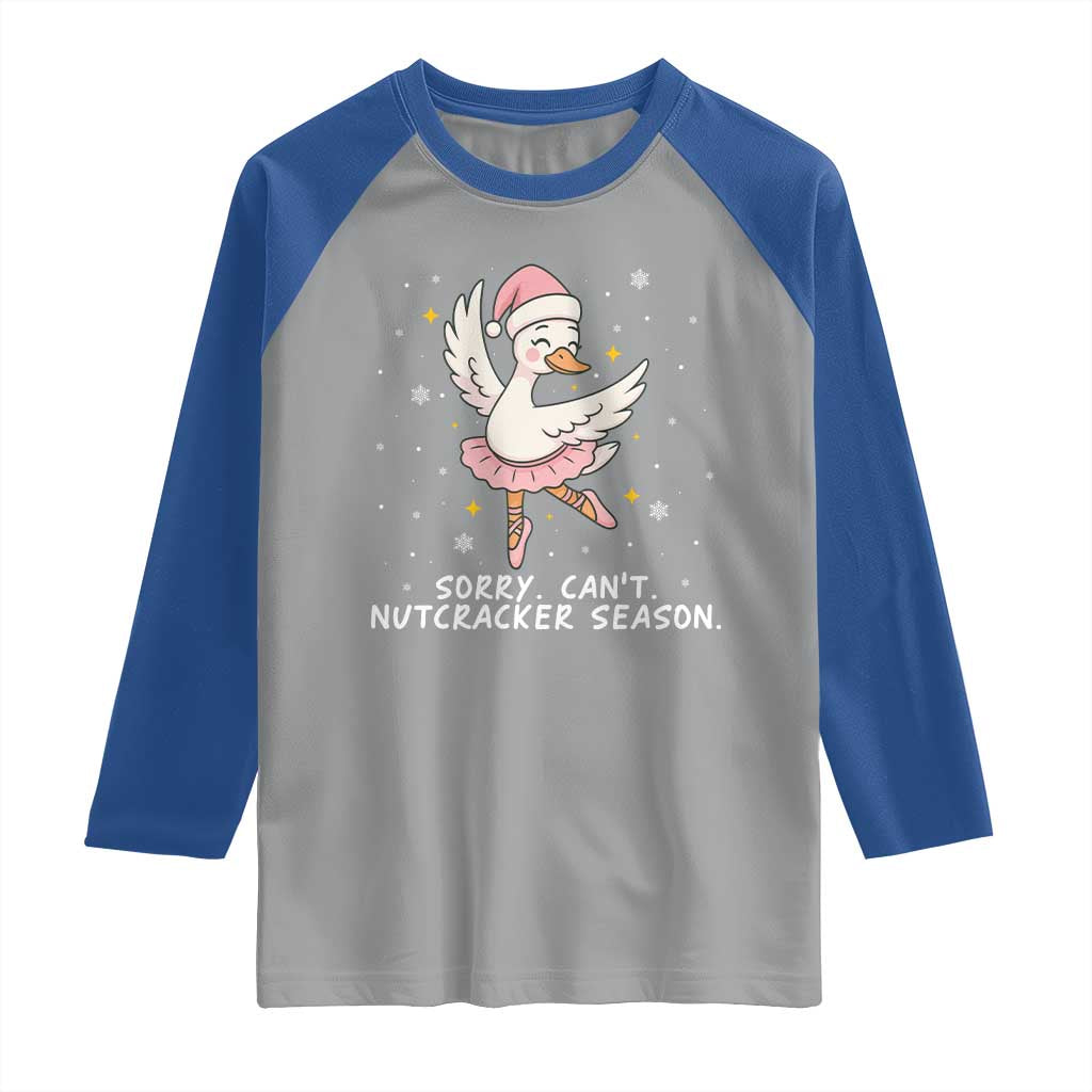 Nutcracker Goose Ballet Christmas Raglan Shirt - Wonder Print Shop