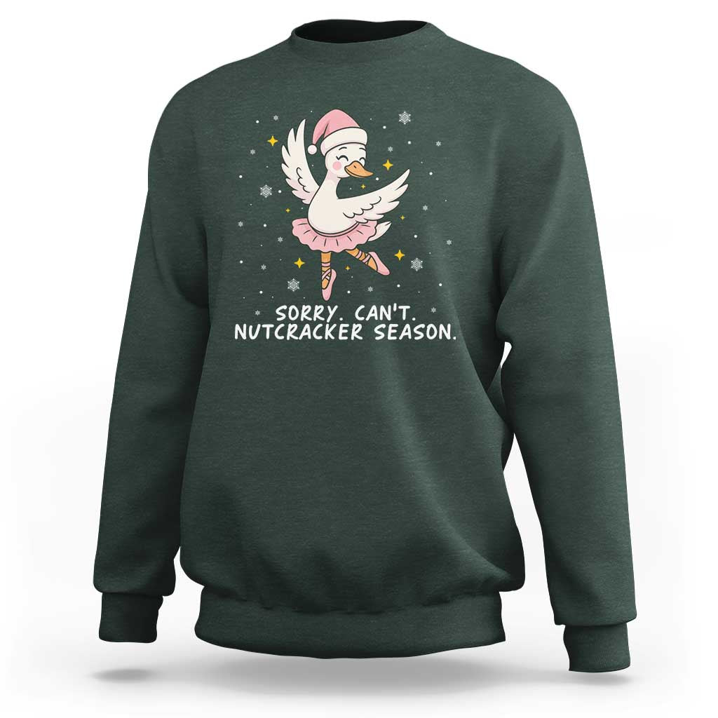Nutcracker Goose Ballet Christmas Sweatshirt - Wonder Print Shop