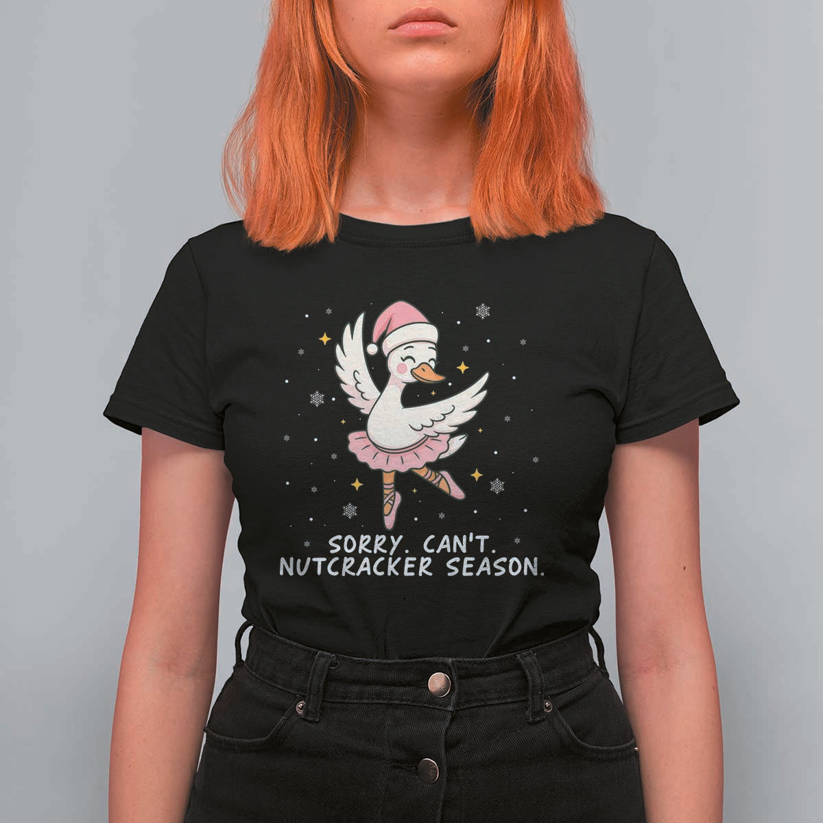 Nutcracker Goose Ballet Christmas T Shirt For Women - Wonder Print Shop
