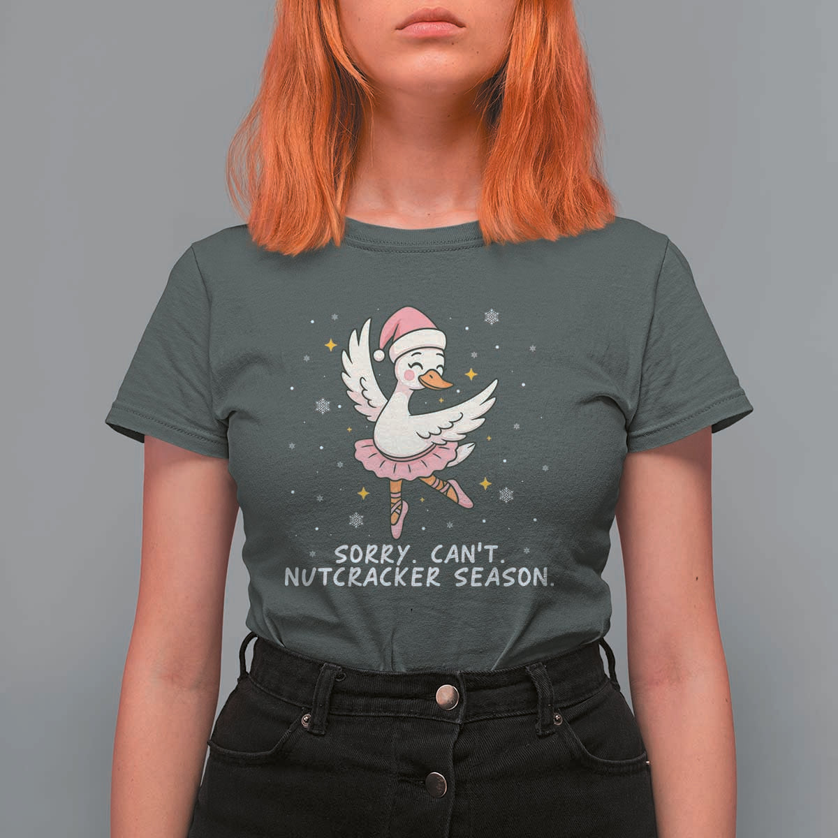 Nutcracker Goose Ballet Christmas T Shirt For Women - Wonder Print Shop