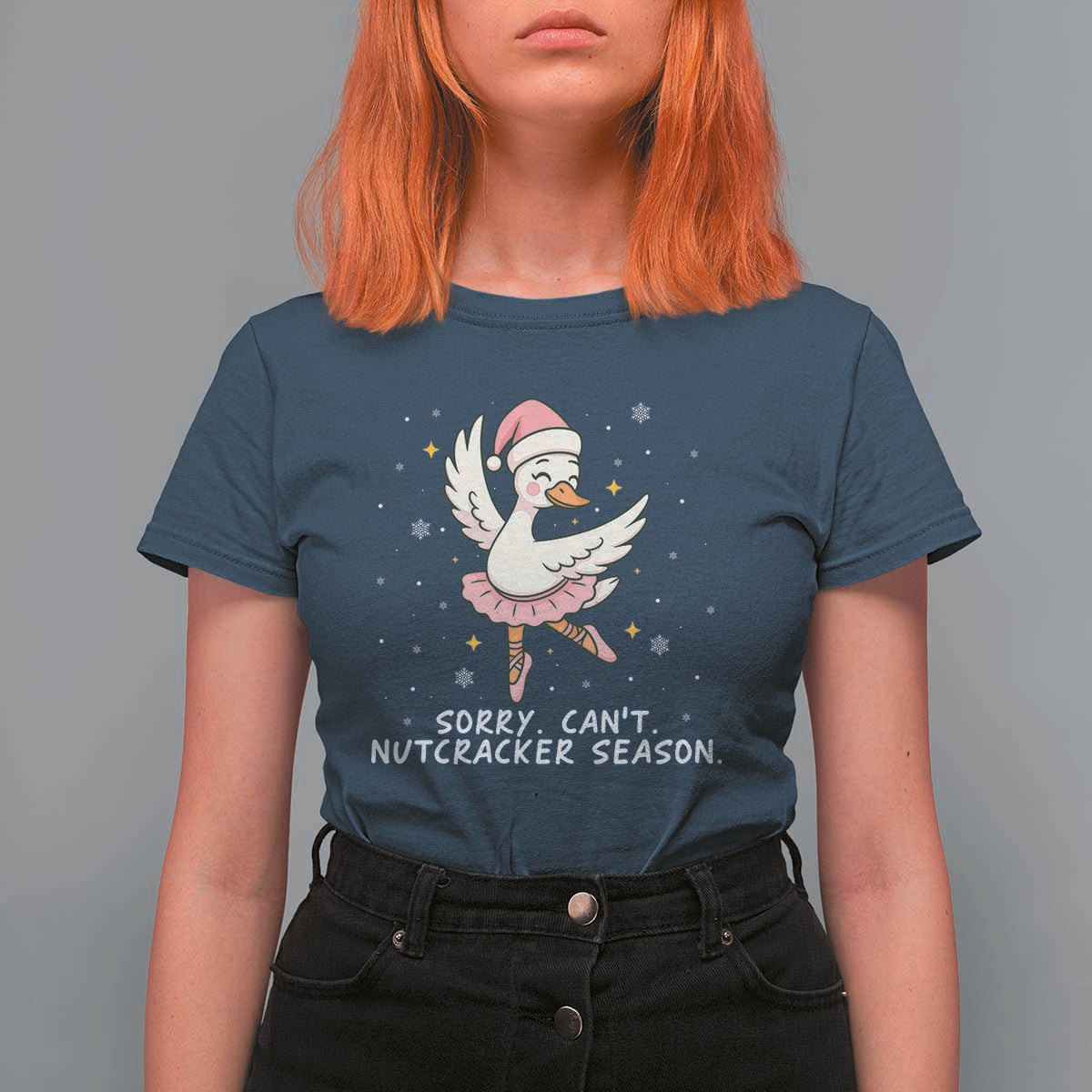 Nutcracker Goose Ballet Christmas T Shirt For Women - Wonder Print Shop