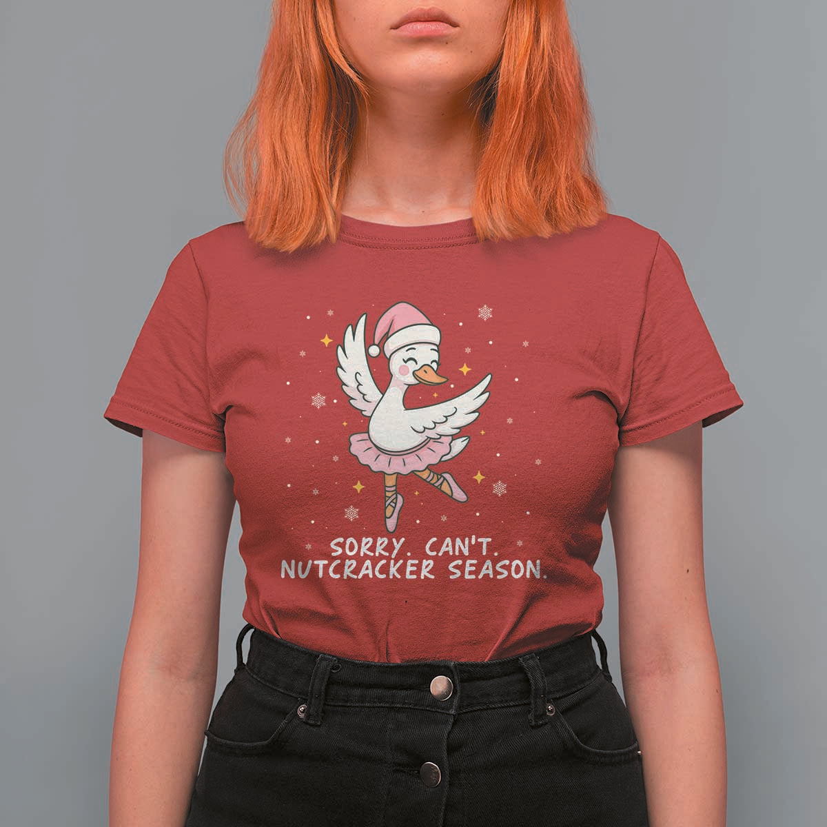Nutcracker Goose Ballet Christmas T Shirt For Women - Wonder Print Shop