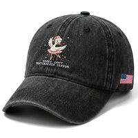 Nutcracker Goose Ballet Christmas Washed Cotton Baseball Cap