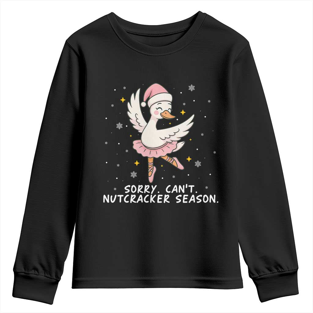 Nutcracker Goose Ballet Christmas Youth Sweatshirt - Wonder Print Shop