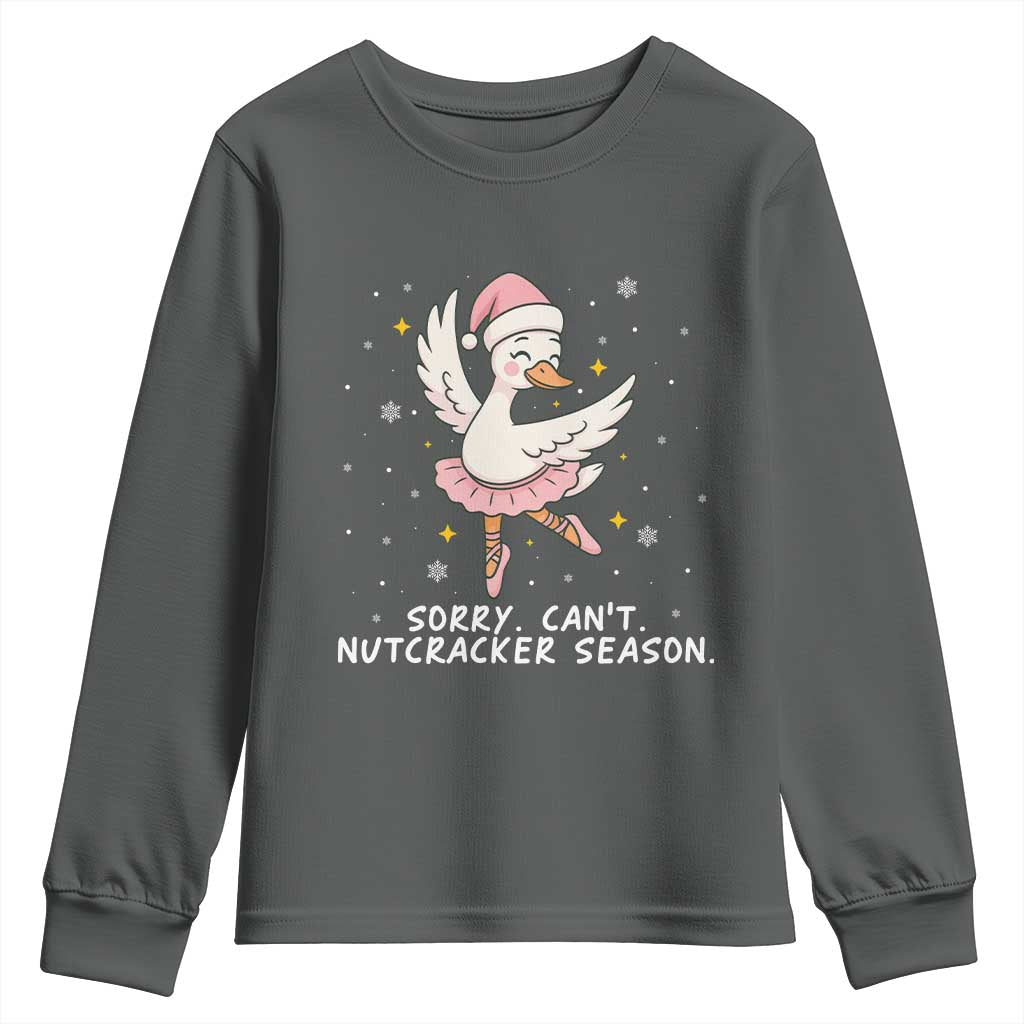 Nutcracker Goose Ballet Christmas Youth Sweatshirt - Wonder Print Shop