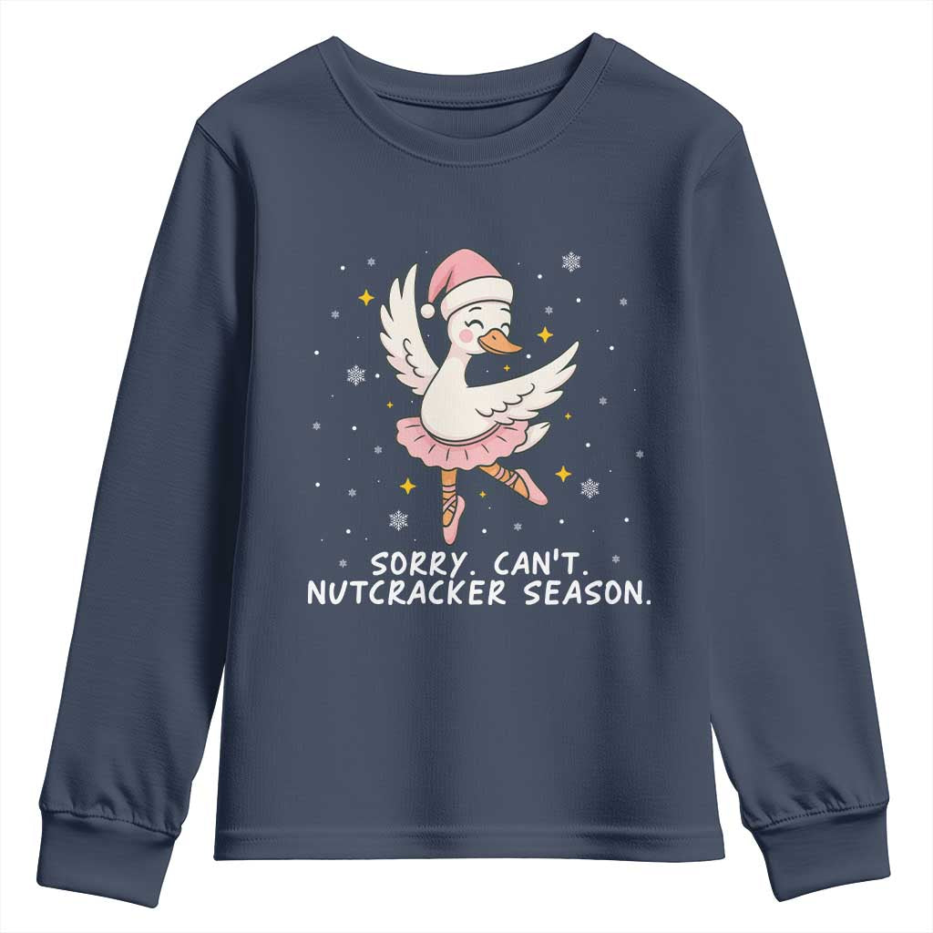 Nutcracker Goose Ballet Christmas Youth Sweatshirt - Wonder Print Shop