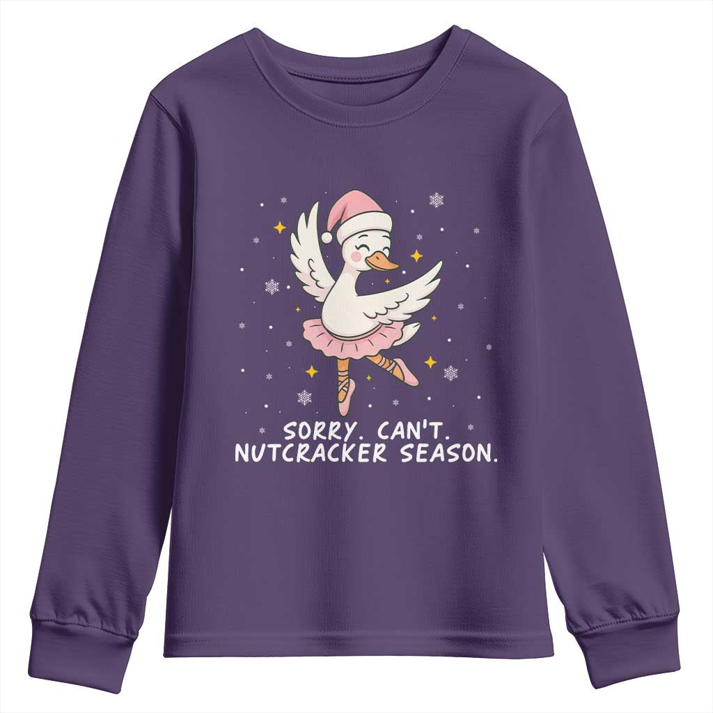 Nutcracker Goose Ballet Christmas Youth Sweatshirt - Wonder Print Shop