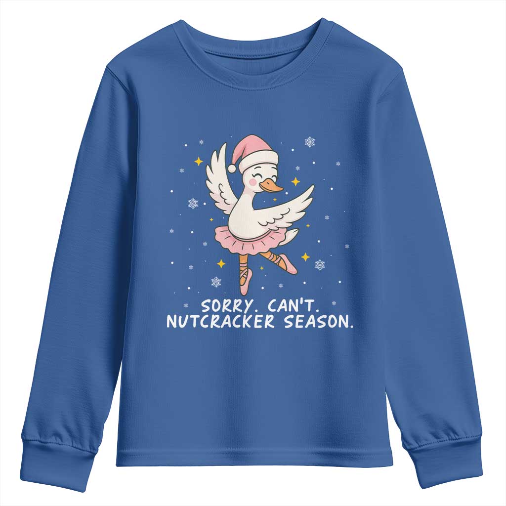 Nutcracker Goose Ballet Christmas Youth Sweatshirt - Wonder Print Shop