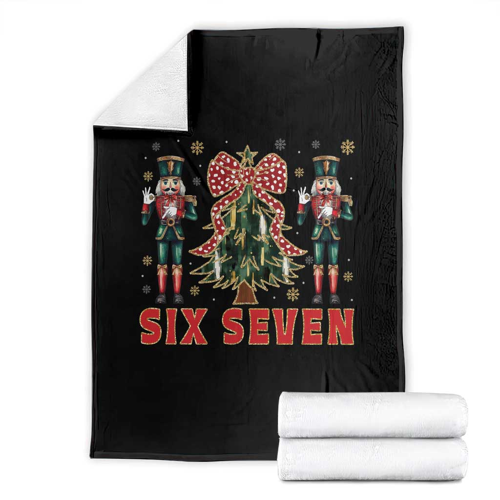 67 Six Seven Nutcracker Christmas Meme Throw Blanket - Wonder Print Shop