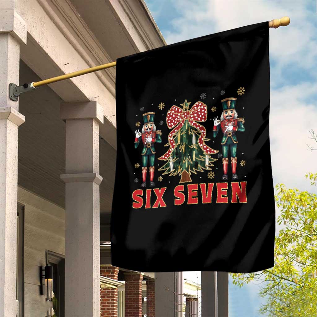 67 Six Seven Nutcracker Christmas Meme Garden Flag - Wonder Print Shop