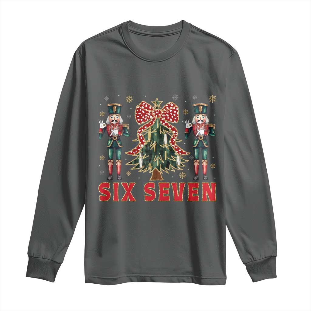 67 Six Seven Nutcracker Christmas Meme Long Sleeve Shirt - Wonder Print Shop