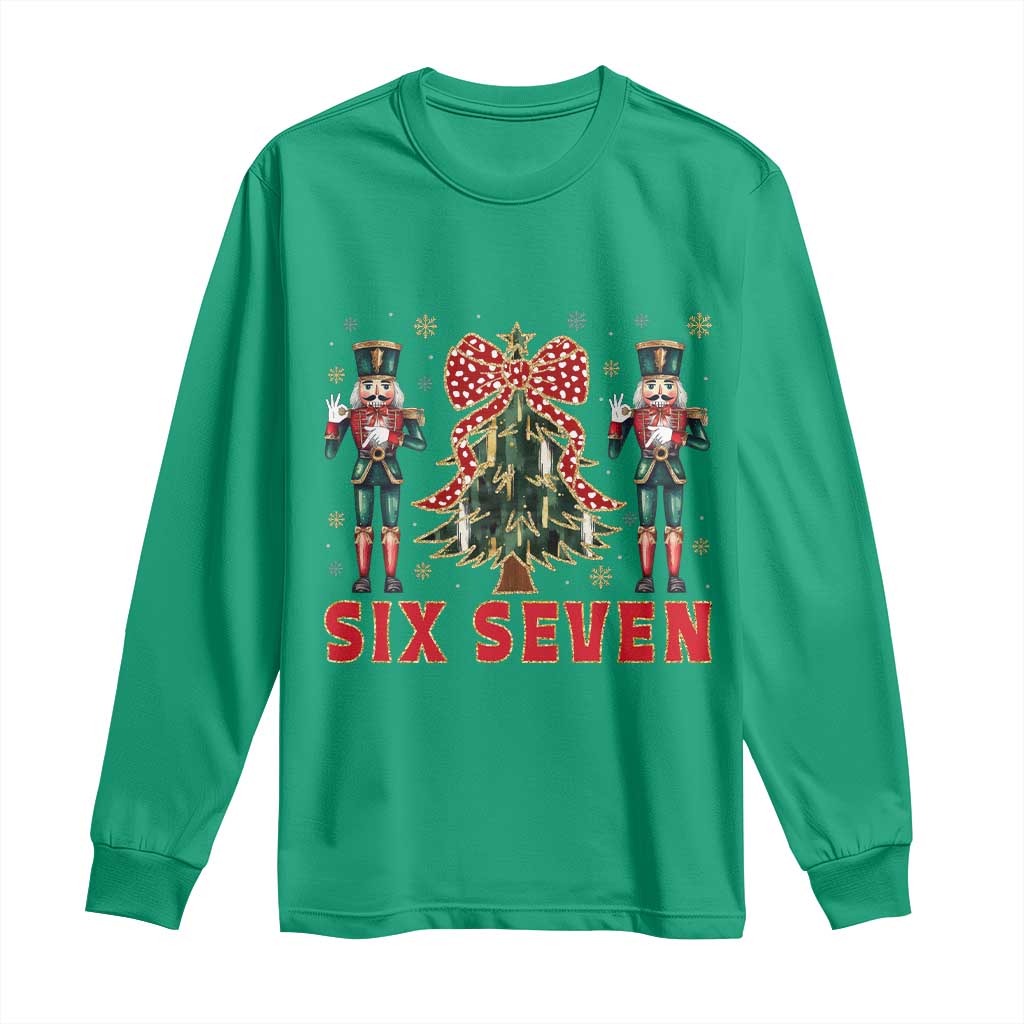 67 Six Seven Nutcracker Christmas Meme Long Sleeve Shirt - Wonder Print Shop