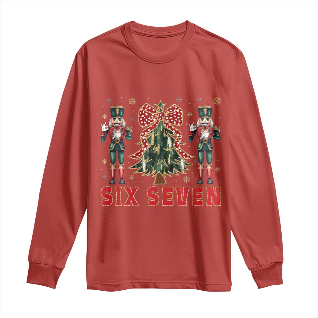 67 Six Seven Nutcracker Christmas Meme Long Sleeve Shirt - Wonder Print Shop