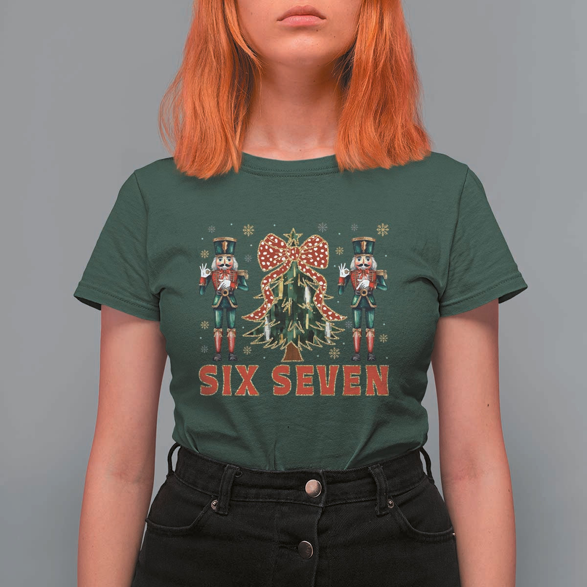 67 Six Seven Nutcracker Christmas Meme T Shirt For Women - Wonder Print Shop