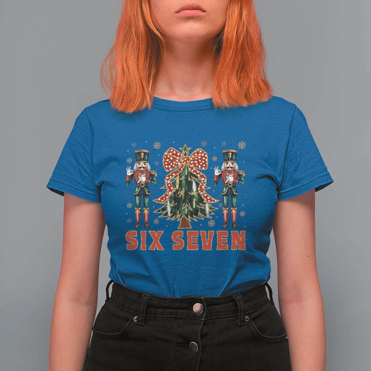 67 Six Seven Nutcracker Christmas Meme T Shirt For Women - Wonder Print Shop