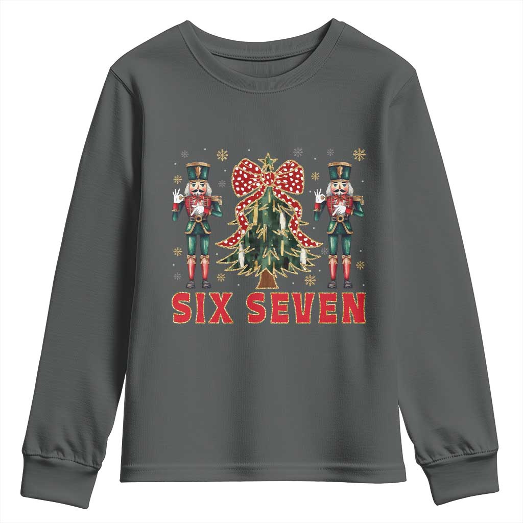 67 Six Seven Nutcracker Christmas Meme Youth Sweatshirt - Wonder Print Shop