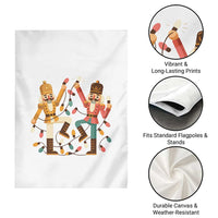 Funny Nutcracker Christmas Garden Flag Let Us Get Crackin - Wonder Print Shop