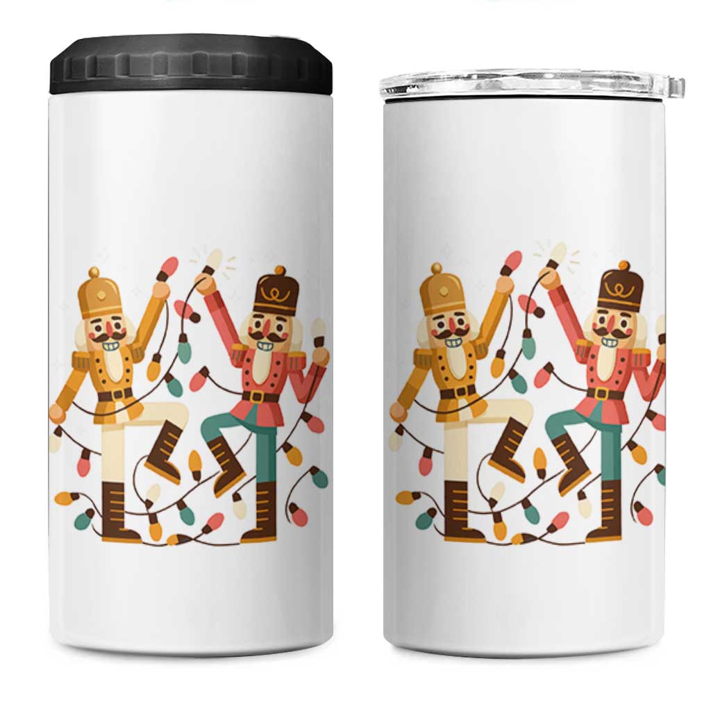 Funny Nutcracker Christmas 4 in 1 Can Cooler Tumbler Let Us Get Crackin - Wonder Print Shop