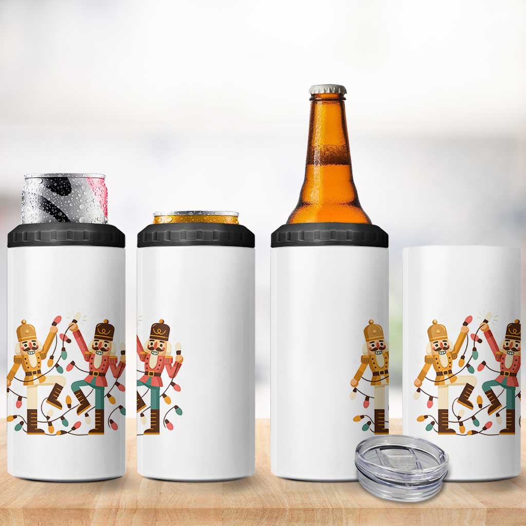 Funny Nutcracker Christmas 4 in 1 Can Cooler Tumbler Let Us Get Crackin - Wonder Print Shop