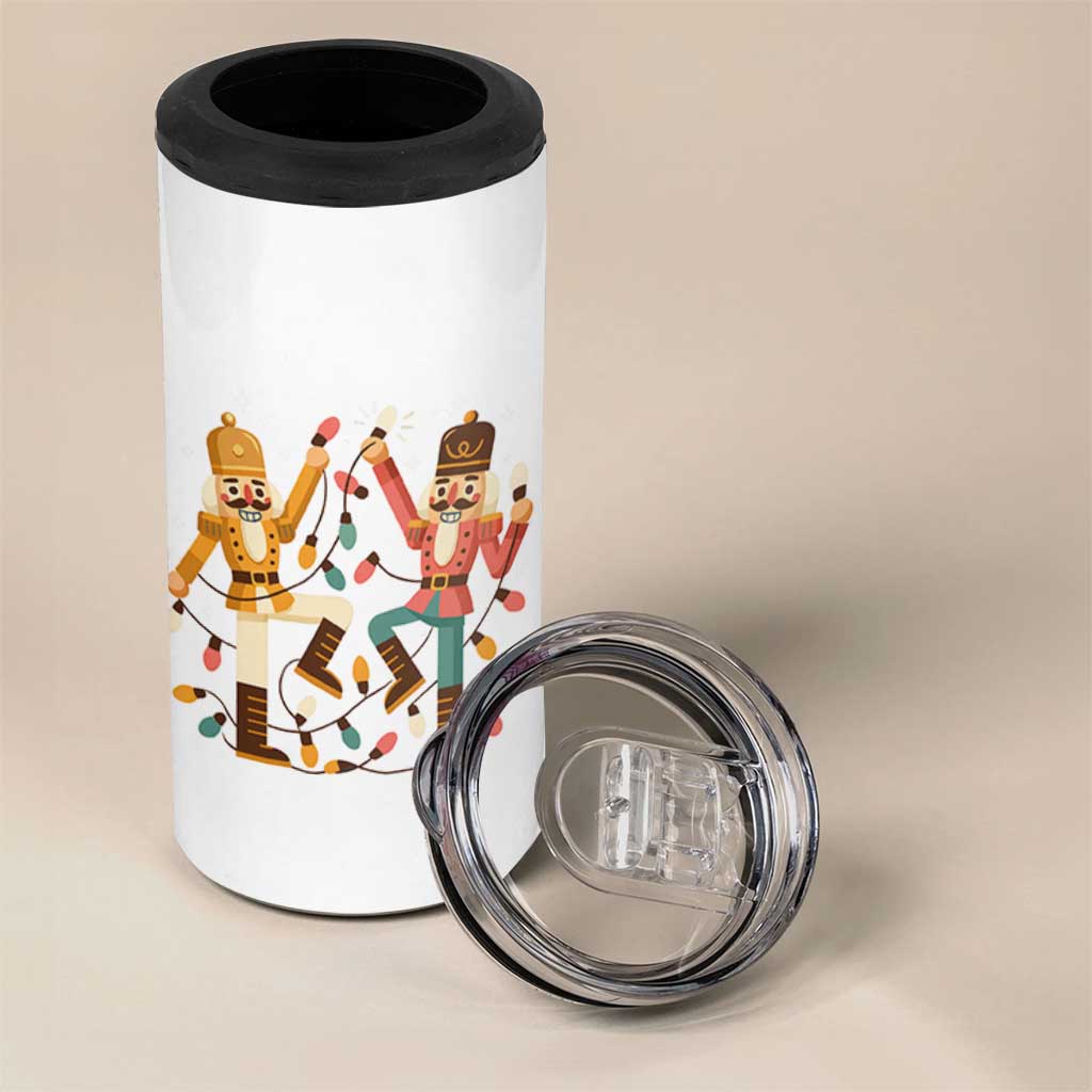 Funny Nutcracker Christmas 4 in 1 Can Cooler Tumbler Let Us Get Crackin - Wonder Print Shop