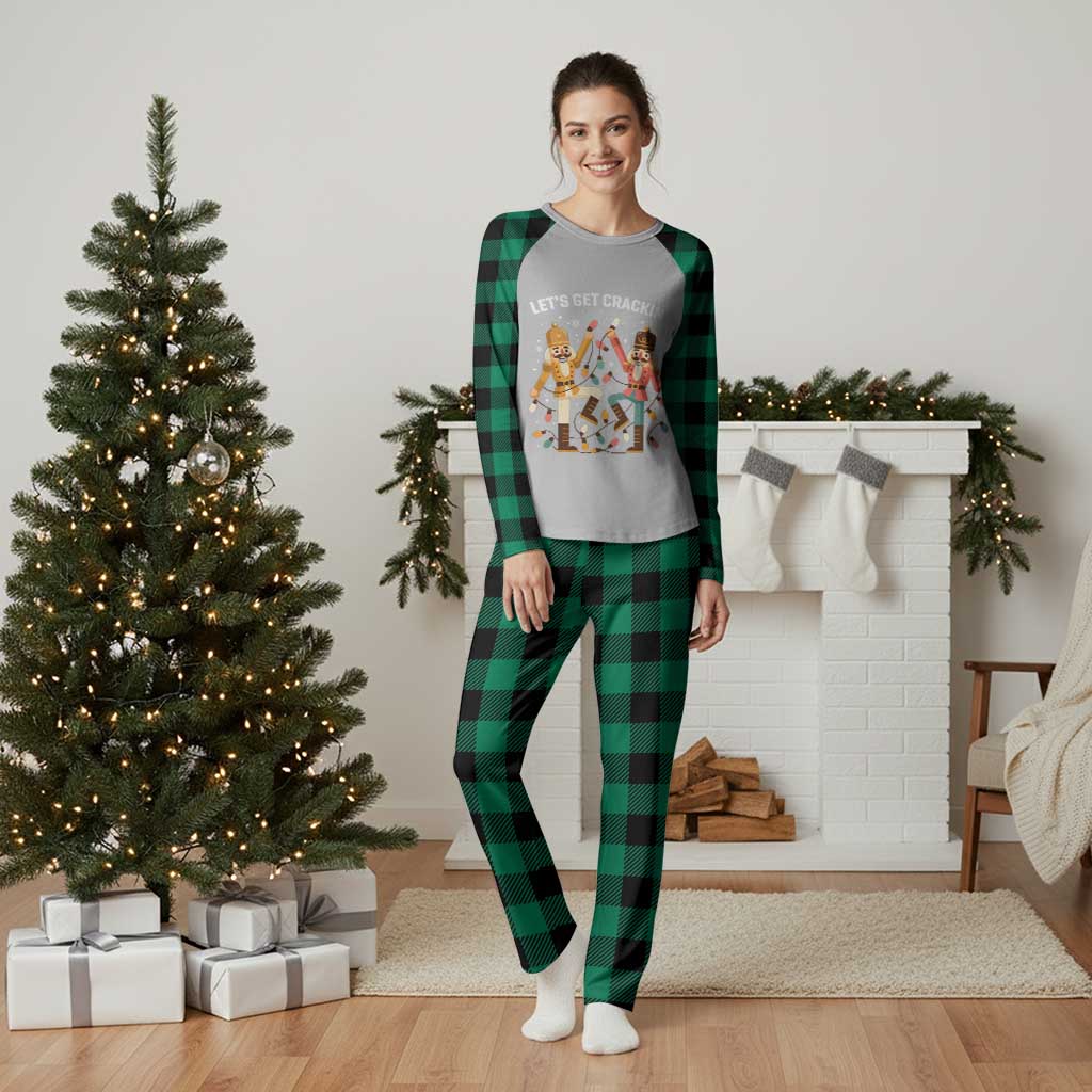 Funny Nutcracker Christmas Plaid Pajama Set Let Us Get Crackin - Wonder Print Shop