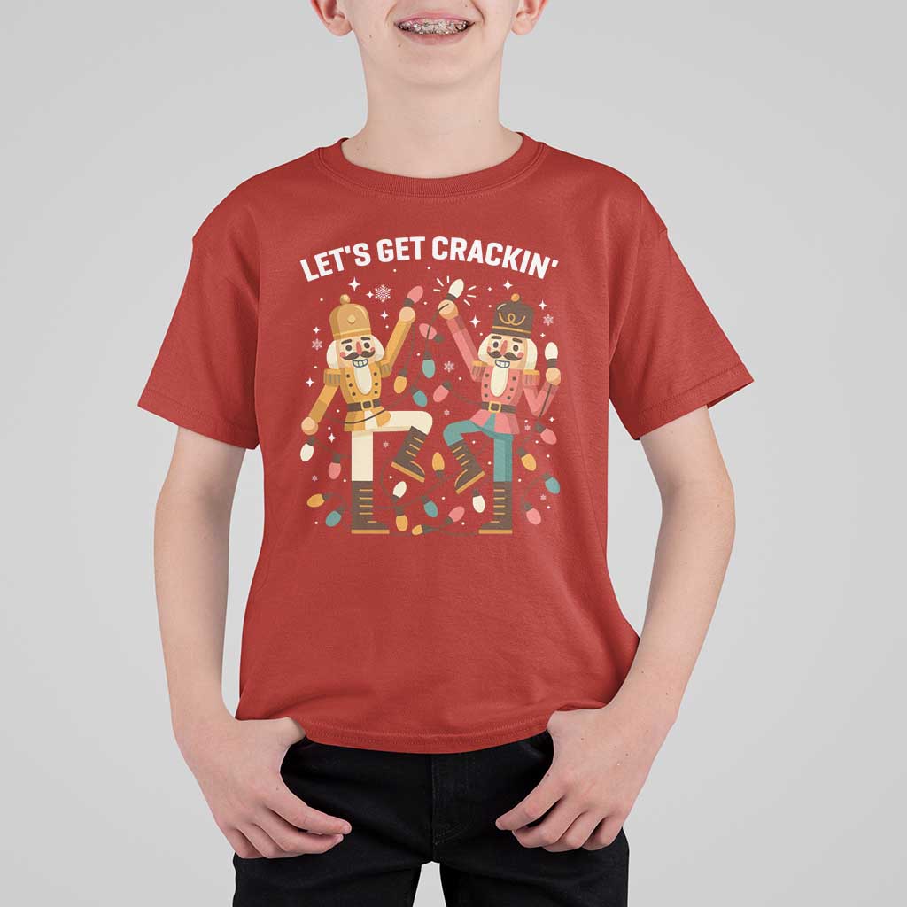Funny Nutcracker Christmas T Shirt For Kid Let Us Get Crackin - Wonder Print Shop