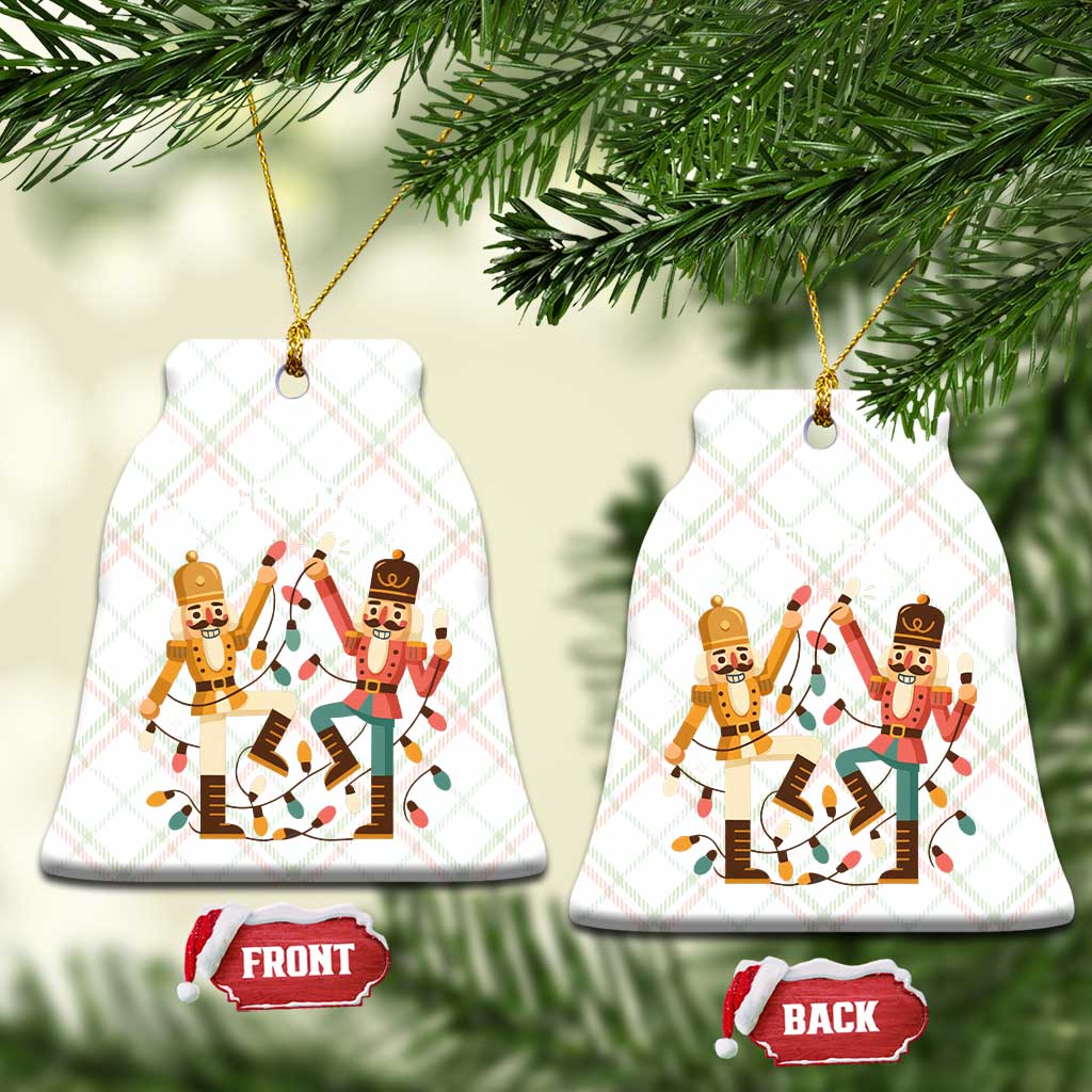Funny Nutcracker Christmas Ceramic Ornament Let Us Get Crackin - Wonder Print Shop