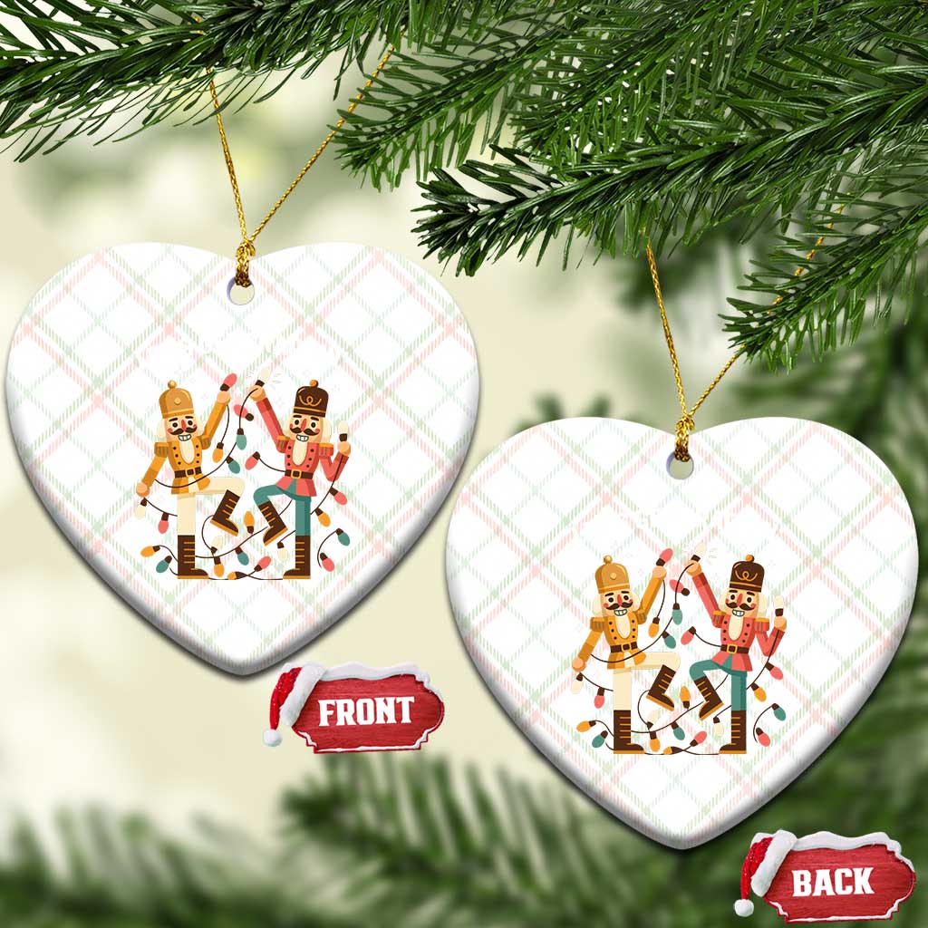 Funny Nutcracker Christmas Ceramic Ornament Let Us Get Crackin - Wonder Print Shop