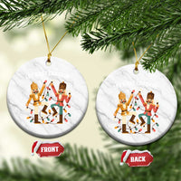 Funny Nutcracker Christmas Ceramic Ornament Let Us Get Crackin - Wonder Print Shop