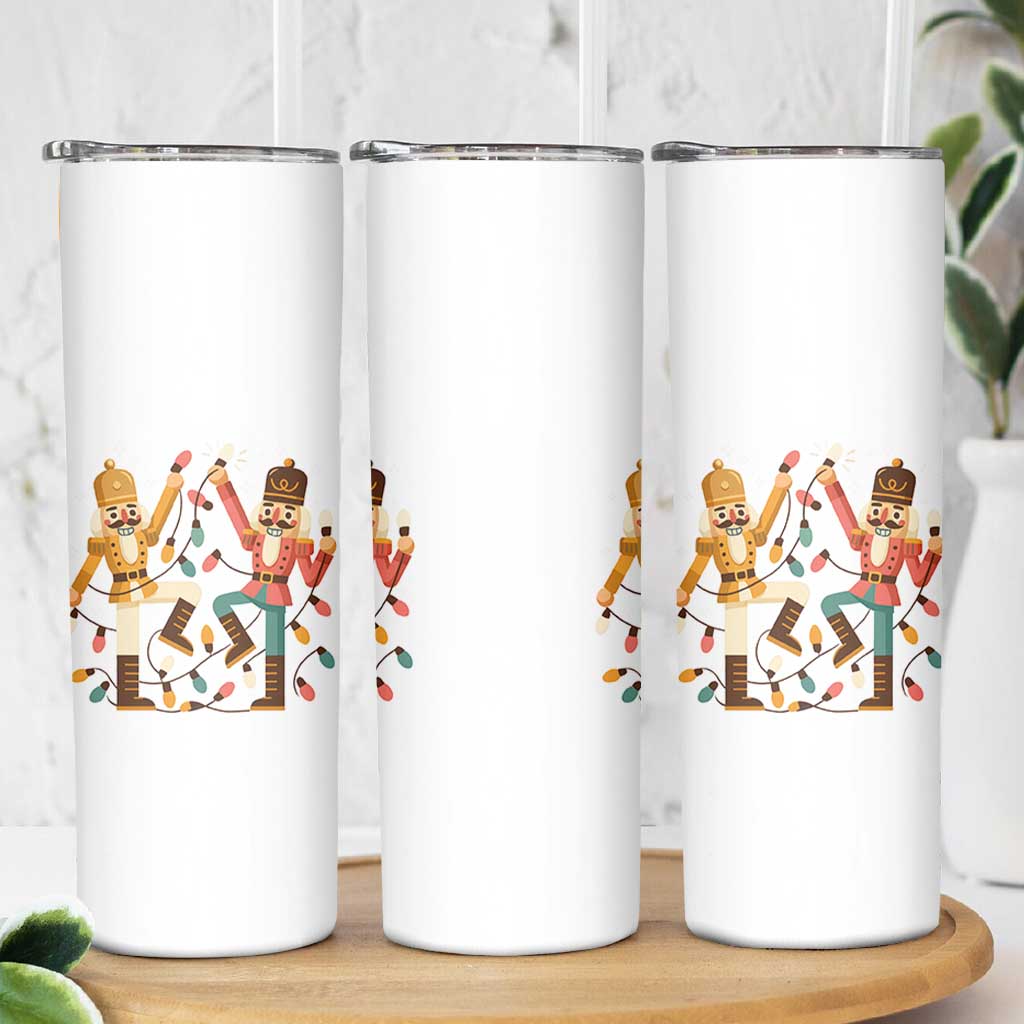 Funny Nutcracker Christmas Skinny Tumbler Let Us Get Crackin - Wonder Print Shop