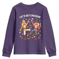 Funny Nutcracker Christmas Youth Sweatshirt Let Us Get Crackin - Wonder Print Shop