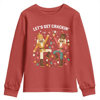 Funny Nutcracker Christmas Youth Sweatshirt Let Us Get Crackin - Wonder Print Shop