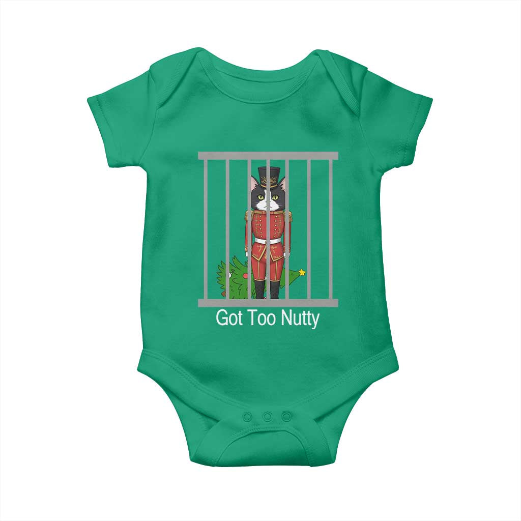 Funny Cat Nutcracker Christmas Baby Onesie Got Too Nutty - Wonder Print Shop
